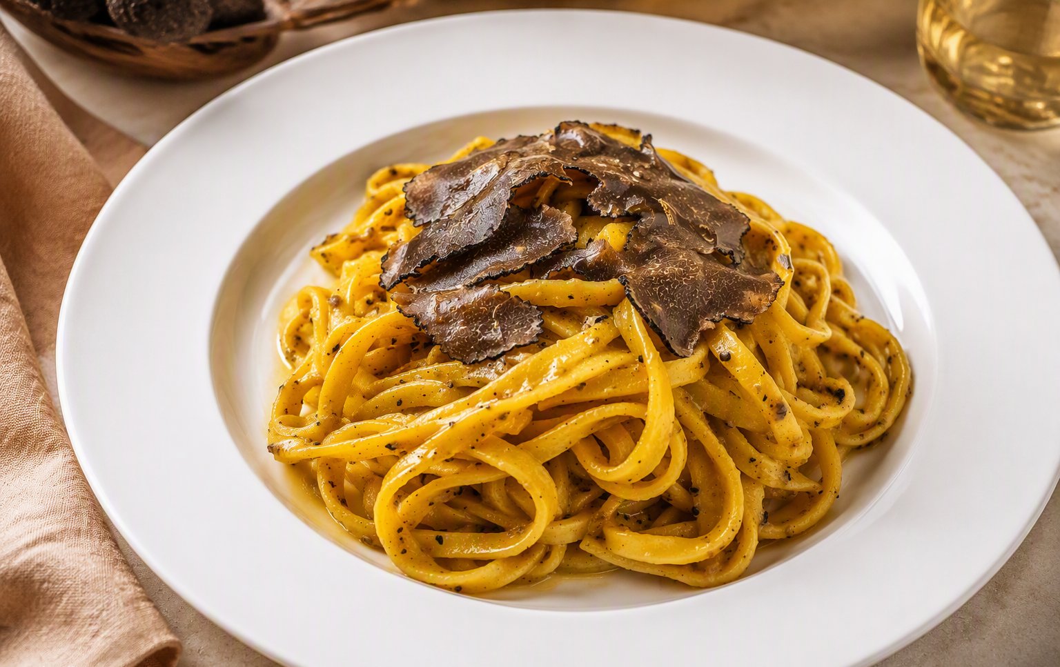 Tagliatelle al tartufo nero